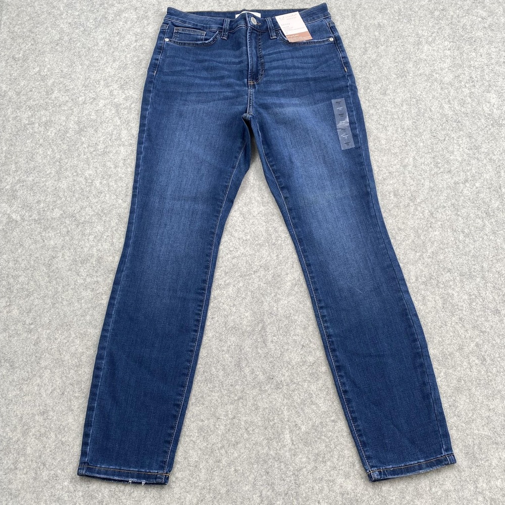 LC Lauren Conrad Skinny Jeans Womens 10 (30x28) Blue Med Wash Stretch